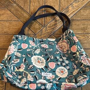 Cath Kidston Teal and Pink Floral Shoulder Bag